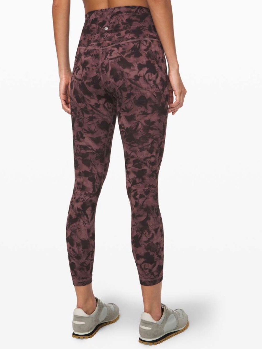lululemon athletica Align Pant II 25” Mini Dusk Floral Antique Bark Black
